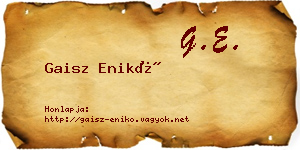Gaisz Enikő névjegykártya