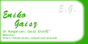 eniko gaisz business card